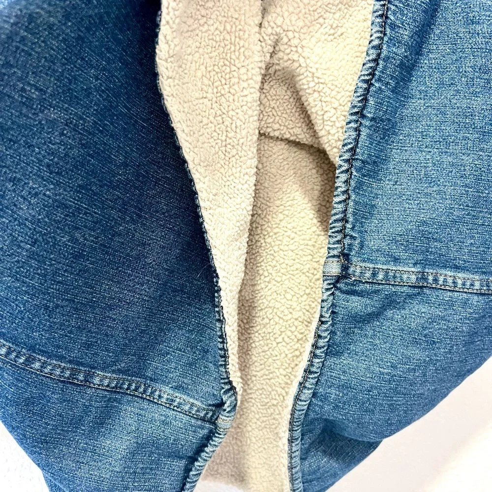 Levi's shacket Blue Sherpa-Lined Jacket XXL - Picture 5 of 7